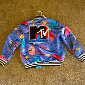 MTV SATIN JACKET (PURPLE)